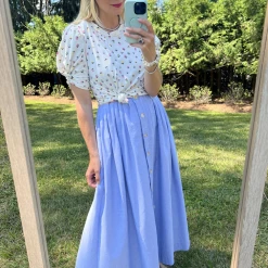 BURU Pink Label Le Scoop Dress - Blue Oxford 19 BURU Pink Label Le Scoop Dress - Blue Oxford