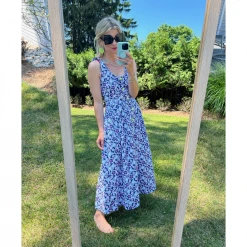 BURU Pink Label Le Scoop Dress - Fish Print