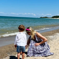 BURU Pink Label Le Scoop Dress - Fish Print