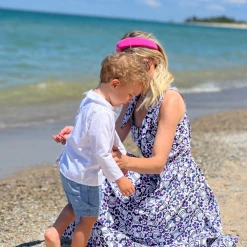 BURU Pink Label Le Scoop Dress - Fish Print