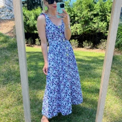 BURU Pink Label Le Scoop Dress - Fish Print