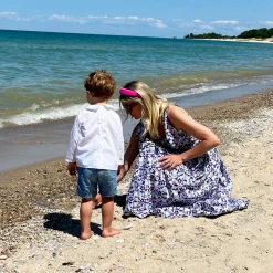 BURU Pink Label Le Scoop Dress - Fish Print