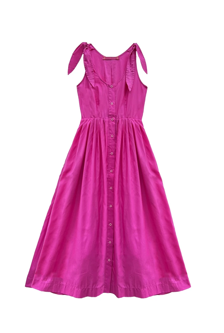 BURU Pink Label Le Scoop Dress - Hot Pink Clothing 3 BURU Pink Label Le Scoop Dress - Hot Pink Clothing