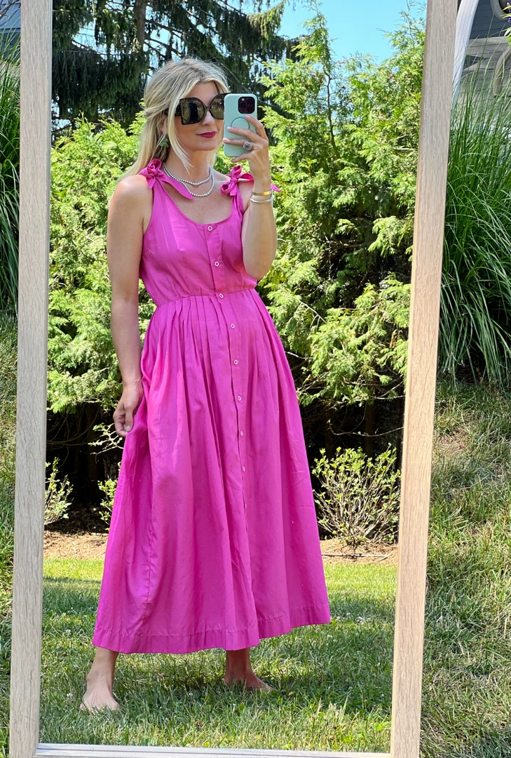 BURU Pink Label Le Scoop Dress - Hot Pink Clothing 7 BURU Pink Label Le Scoop Dress - Hot Pink Clothing