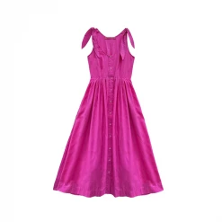 BURU Pink Label Le Scoop Dress - Hot Pink Clothing 21 BURU Pink Label Le Scoop Dress - Hot Pink Clothing