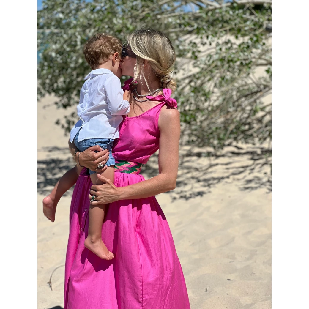 BURU Pink Label Le Scoop Dress - Hot Pink Clothing 9 BURU Pink Label Le Scoop Dress - Hot Pink Clothing