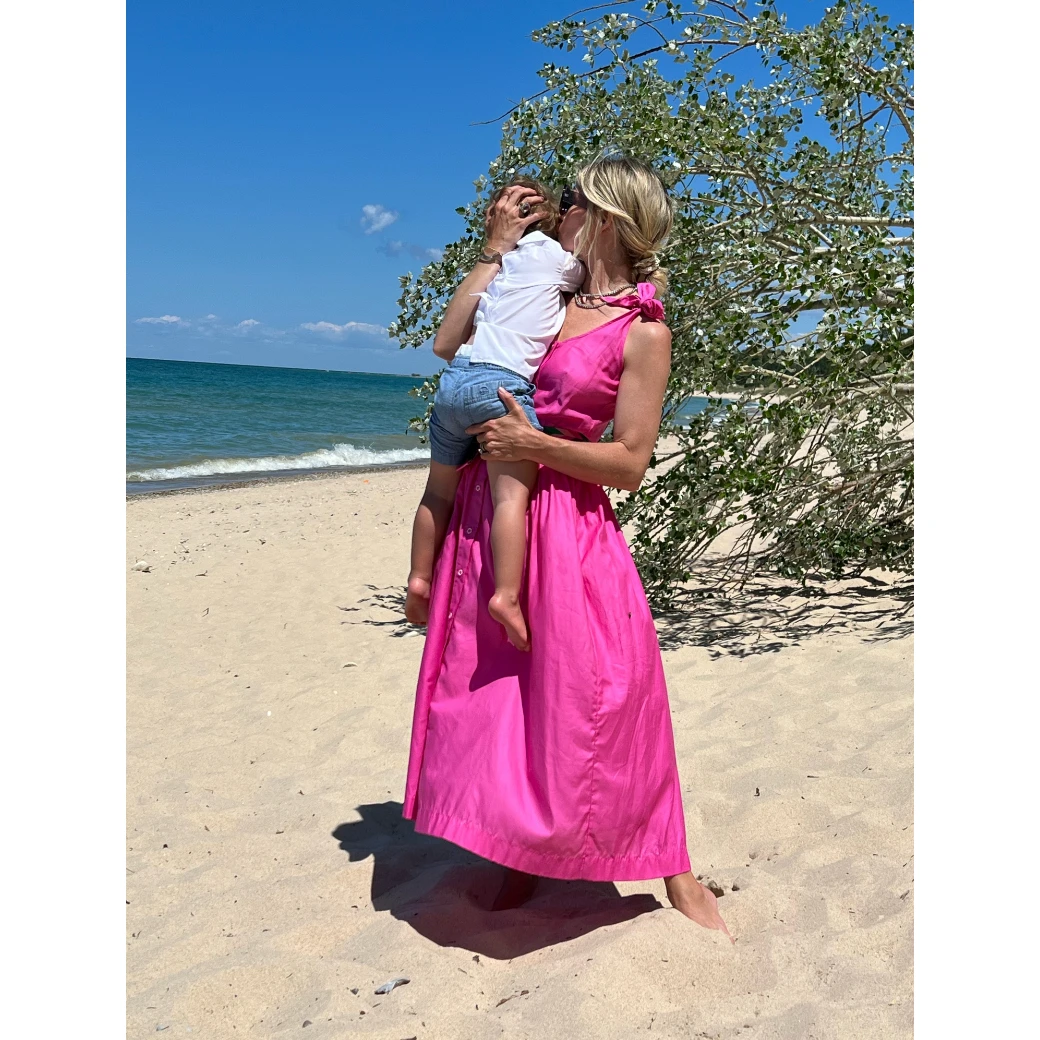 BURU Pink Label Le Scoop Dress - Hot Pink Clothing 8 BURU Pink Label Le Scoop Dress - Hot Pink Clothing