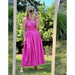 BURU Pink Label Le Scoop Dress - Hot Pink Clothing 20 BURU Pink Label Le Scoop Dress - Hot Pink Clothing