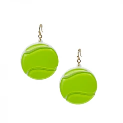 Buru Accessories Lucite Tennis Ball Baubles - Neon