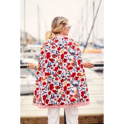 BURU White Label Mama Cape - Red Paisley 26 BURU White Label Mama Cape - Red Paisley