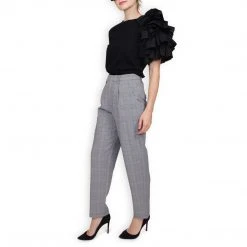 BURU White Label Clothing Bleu Et Noir Trousers - Final Sale