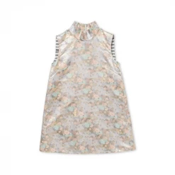 BURU White Label Sleeveless Mod Dress - Silver Chinoiserie 21 BURU White Label Sleeveless Mod Dress - Silver Chinoiserie