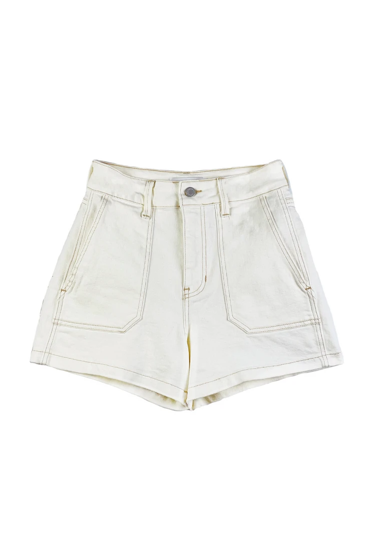 BURU White Label Clothing Sailor Denim Shorts - Off White 3 BURU White Label Clothing Sailor Denim Shorts - Off White