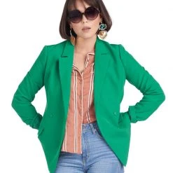 BURU White Label PJ Blouse - Brown Stripe