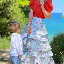 Clothing Pink Label Teagan Midi- Blue Tulip