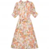 BURU White Label Clothing Puff Sleeve Day Gown - MIDI - Floral