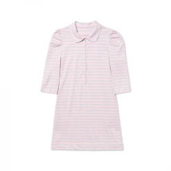 BURU White Label Puff Sleeve T-Shirt Dress - Pink & Blue Stripe Clothing 25 BURU White Label Puff Sleeve T-Shirt Dress - Pink & Blue Stripe Clothing