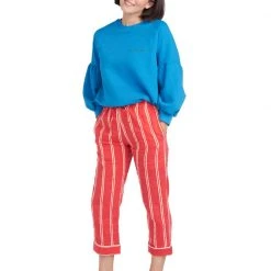 BURU White Label Clothing PJ Trousers - Red Stripe
