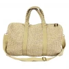 BURU Accessories Raffia Weekender Duffle - Natural