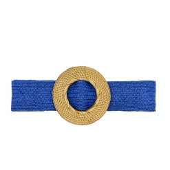 Buru Accessories Rattan Buckle Stretch Belt - Royal Blue