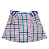 BURU White Label Reversible Tennis Skirt - Pink Plaid & Green Lurex Clothing 1 BURU White Label Reversible Tennis Skirt - Pink Plaid & Green Lurex Clothing