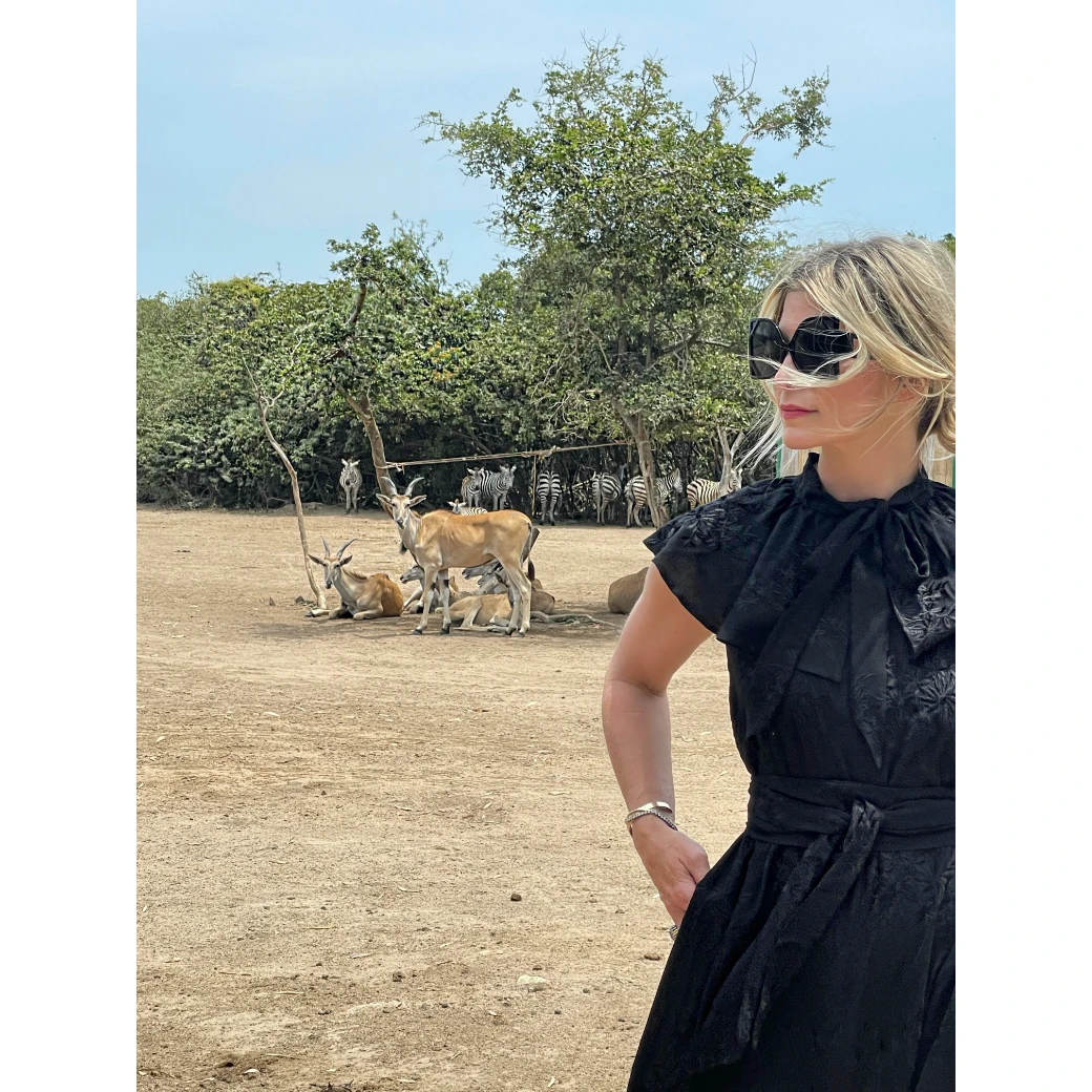 BURU Pink Label Clothing Ruffle Collar Midi Dress - Black Embroidery 12 BURU Pink Label Clothing Ruffle Collar Midi Dress - Black Embroidery