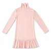 BURU White Label Clothing Side Zip Turtleneck Dress MINI - Pastel Pink