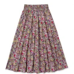 BURU White Label Smocked Waist Circle Skirt - Pink Liberty Floral Bottoms