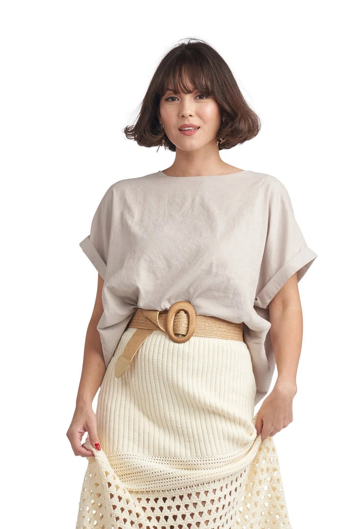 BURU White Label Tops Box Top - Sand 3 BURU White Label Tops Box Top - Sand