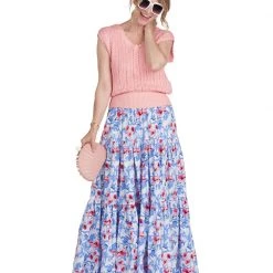 BURU White Label Clothing Scalloped Edge Sleeveless Sweater - Pink - Final Sale