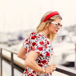 BURU Accessories The Amanda Puff Headband - Red