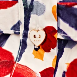 BURU White Label Clothing Shawl Dress MIDI - RWB Floral