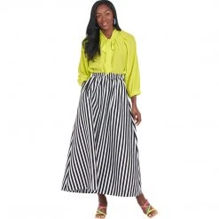 BURU Pink Label Bow Blouse - Chartreuse