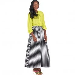 BURU Pink Label Bow Blouse - Chartreuse