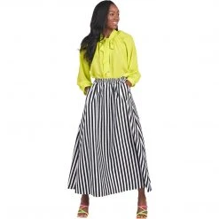 BURU Pink Label Bow Blouse - Chartreuse