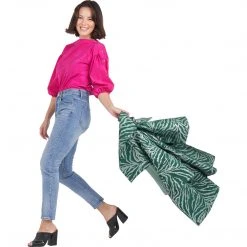 BURU White Label Clothing Button Sleeve Blouse - Fuchsia