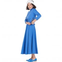 BURU White Label Side Zip Turtleneck Dress - Blue Clothing