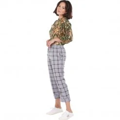 BURU White Label Bottoms Everyday Pants - Grey Plaid - Final Sale