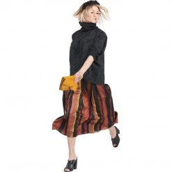 BURU White Label Clothing Boxy Turtleneck - Black Marble