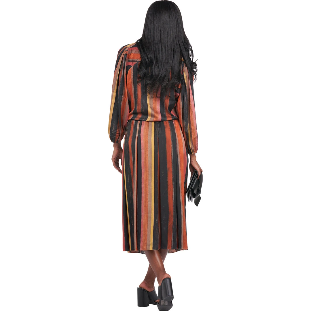 BURU White Label Drawstring Henley Blouse - Multi Stripe - Final Sale Clothing 13 BURU White Label Drawstring Henley Blouse - Multi Stripe - Final Sale Clothing