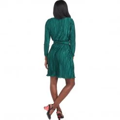 BURU White Label Pleated Mini Dress - Emerald Clothing