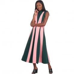 BURU White Label Dresses Jester Dress - Pink & Green