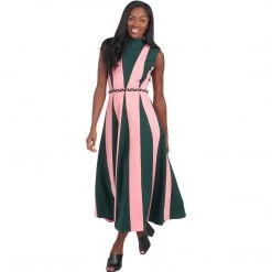 BURU White Label Dresses Jester Dress - Pink & Green
