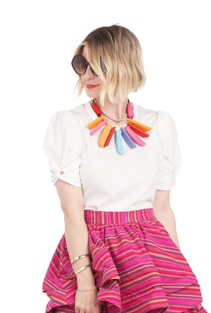 BURU White Label Clothing Sivas Statement Tee - White With Black Stitching 4 BURU White Label Clothing Sivas Statement Tee - White With Black Stitching