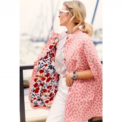 BURU Pink Label Sleeveless Ruffle Blouse - Candy Stripe Clothing