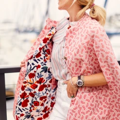 BURU Pink Label Sleeveless Ruffle Blouse - Candy Stripe Clothing