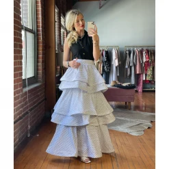 BURU Pink Label Clothing Pink Label Teagan - White & Black Swiss Dot - PRE-SALE 31 BURU Pink Label Clothing Pink Label Teagan - White & Black Swiss Dot - PRE-SALE