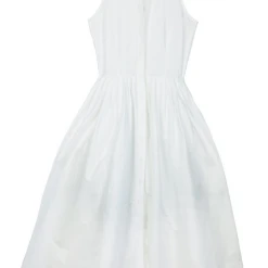 BURU Pink Label Clothing Sleeveless Placket Front Shirtdress - White Poplin - PRE-SALE