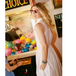 BURU Pink Label Clothing Sleeveless Placket Front Shirtdress - White Poplin - PRE-SALE