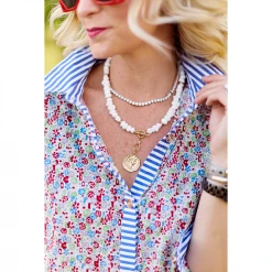 BURU White Label Clothing Slim Fit Boyfriend Shirtdress - Lady Liberty Print